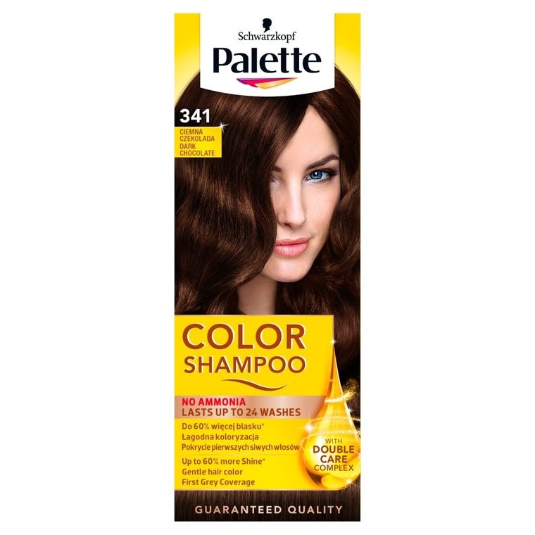 Palette, Color Shampoo, szampon koloryzujący, ciemna czekolada nr 341