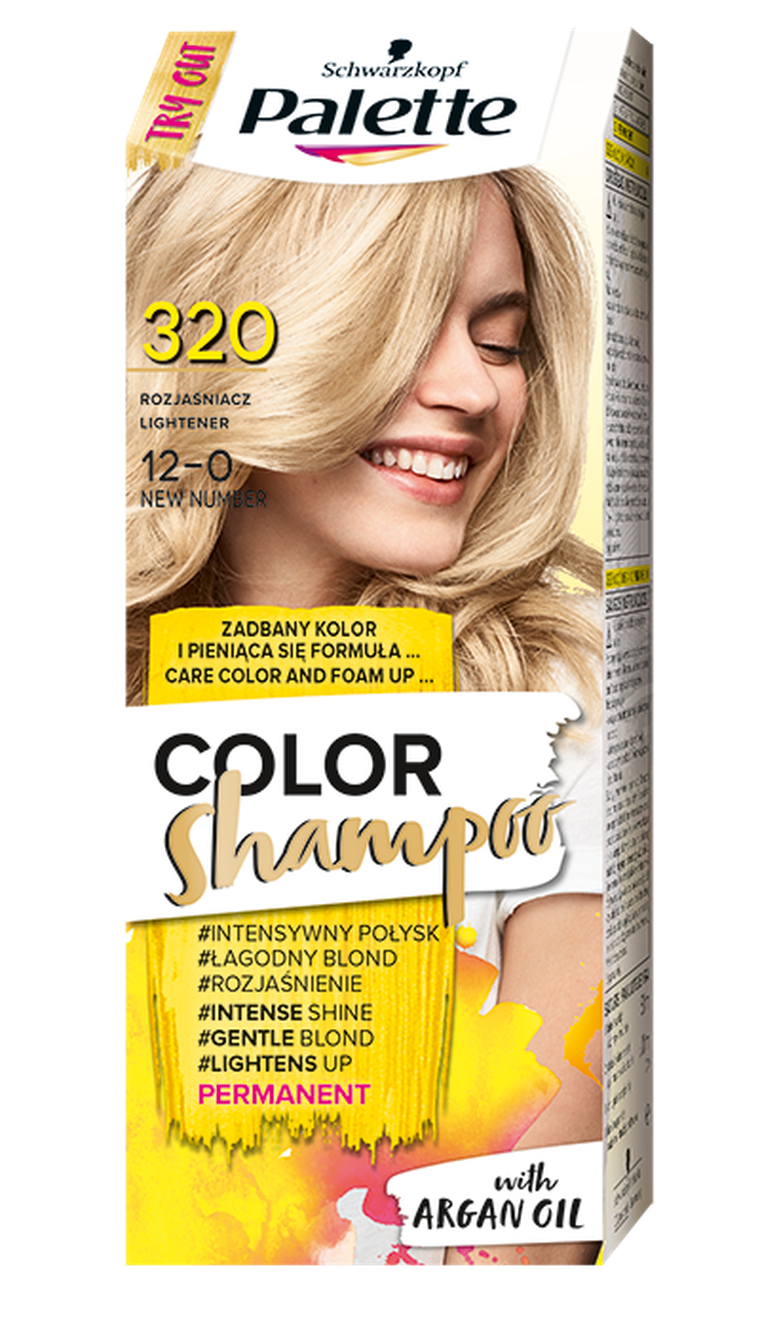 Palette, Color Shampoo, szampon koloryzujący, rozjaśniacz nr 320