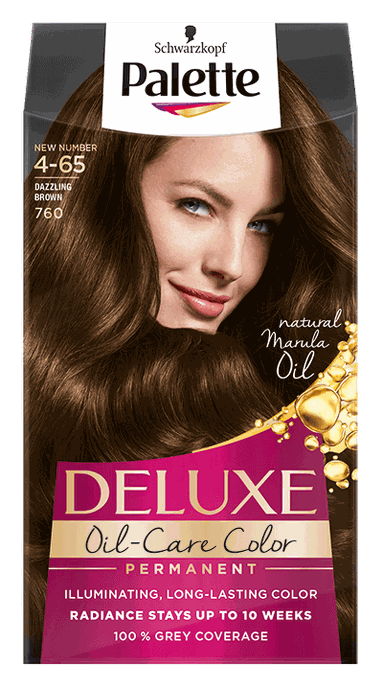 Palette, Deluxe, farba permanentna do włosów, olśniewający brąz nr 760