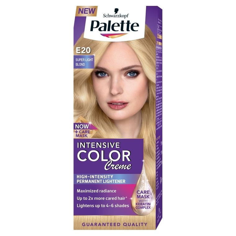 Palette, Intensive Color Creme, krem koloryzujący, superjasny blond nr E20
