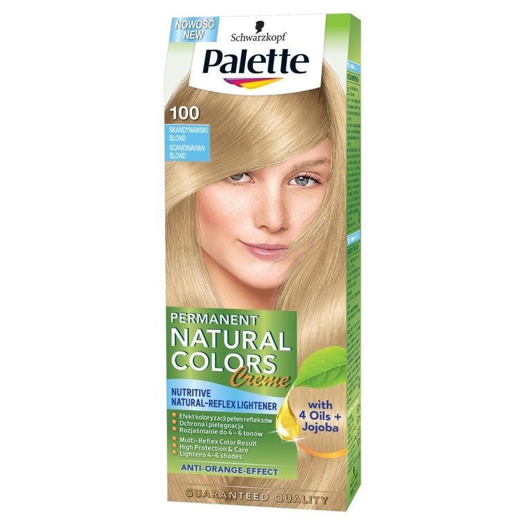 Palette, Permanent Natural Colors, krem koloryzujący, skandynawski blond nr 100