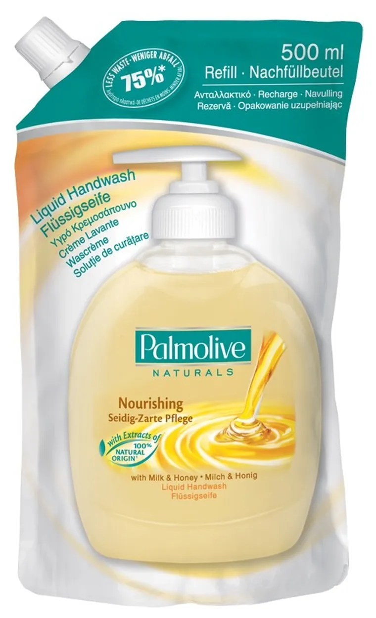 Palmolive, mydło w płynie, zapas, Mleko i Miód, 500 ml