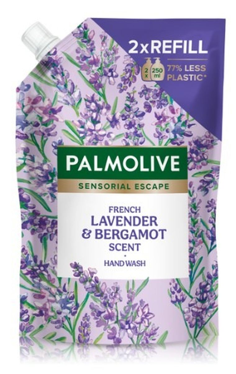 Palmolive, Sensorial Escape, mydło do rąk, french lavender & bergamot, zapas, 500 ml