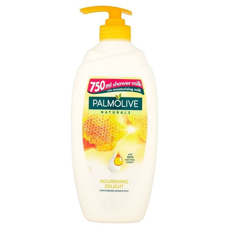 Palmolive, żel pod prysznic, mleko i miód, z dozownikiem, 750 ml