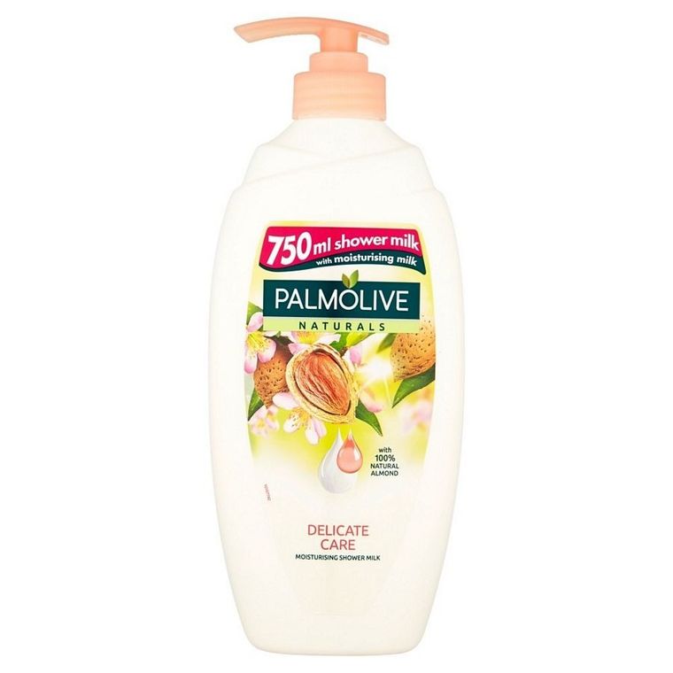 Palmolive, żel pod prysznic, z mleczkiem migdałowym, z dozownikiem, 750 ml