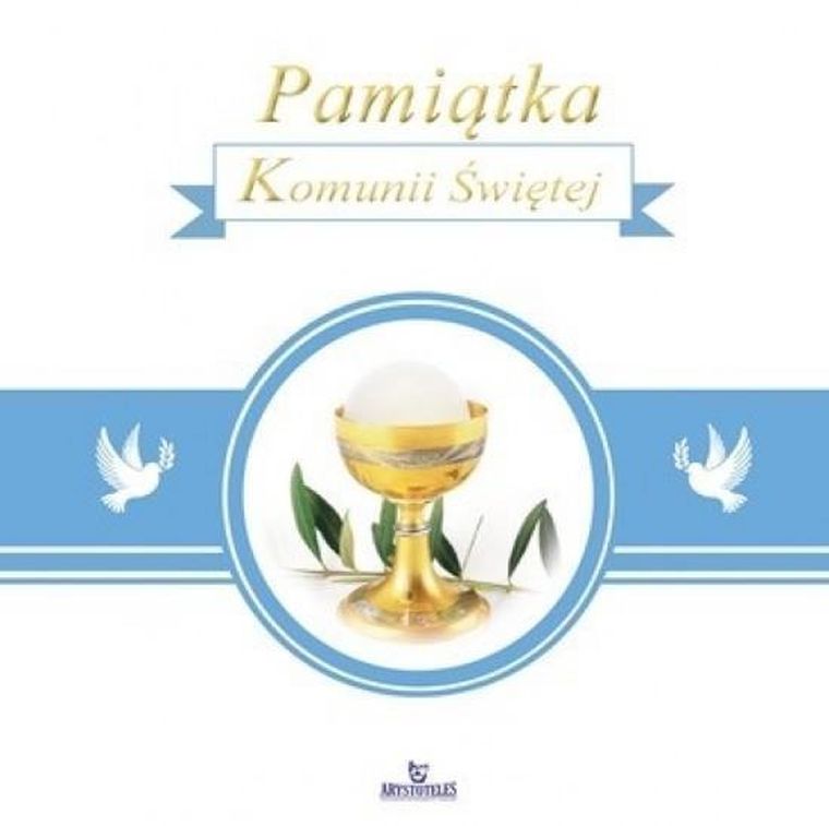Pamiątka Komunii Świętej, niebieska