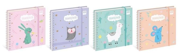 Pamiętnik na gumkę, Metallic, 15-15 cm