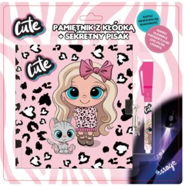 Pamiętnik z kłódką + sekretny pisak, Best Friends Cute
