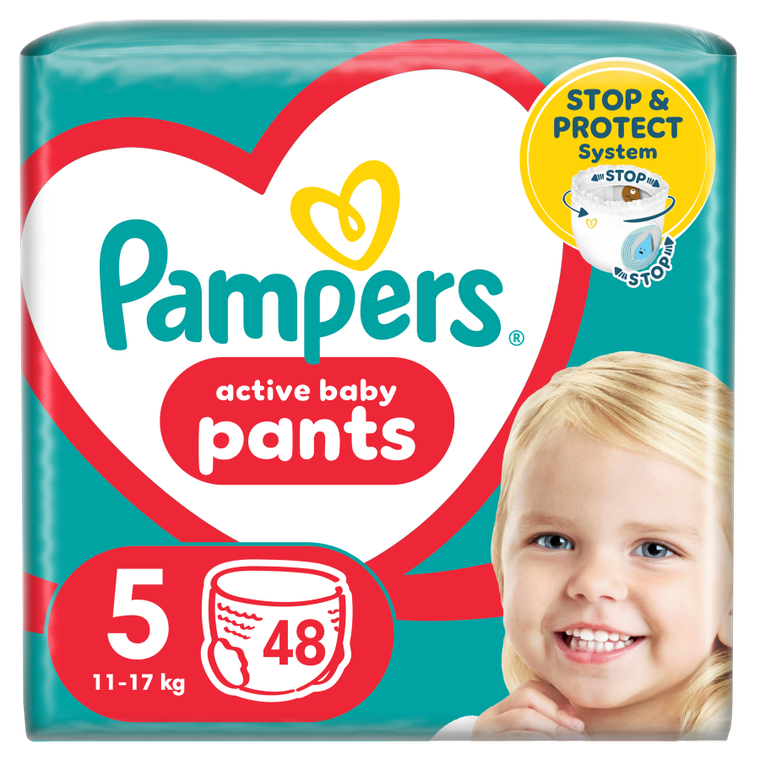 Pampers, Pants, pieluchomajtki, rozmiar 5, 11-17 kg, 48 szt.