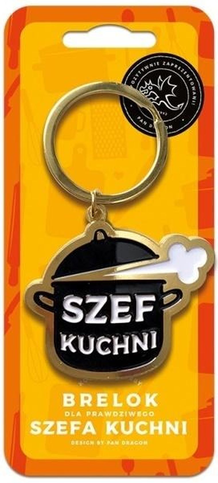 Pan Dragon, brelok, dla szefa kuchni