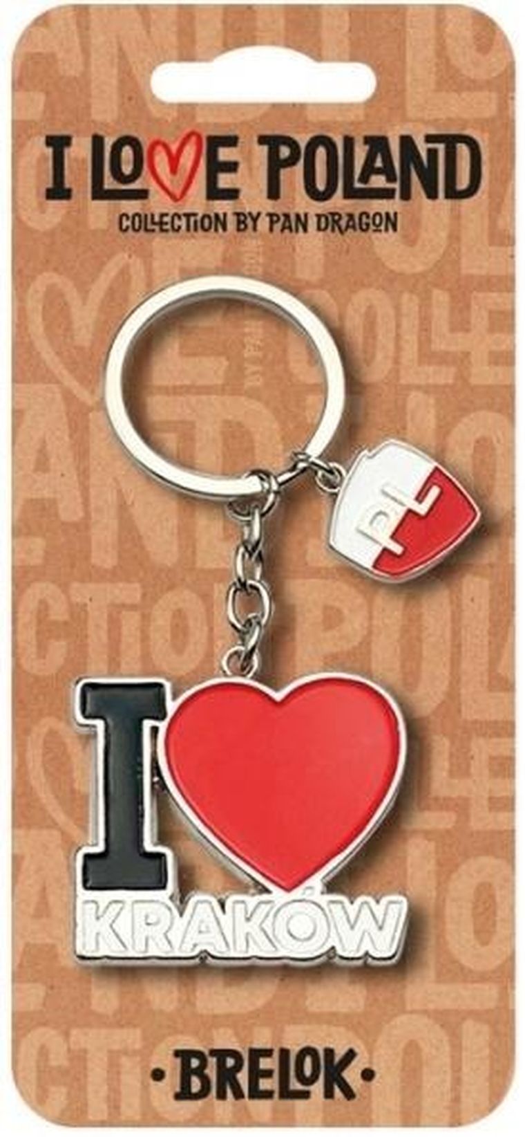Pan Dragon, brelok, I love Poland, Kraków