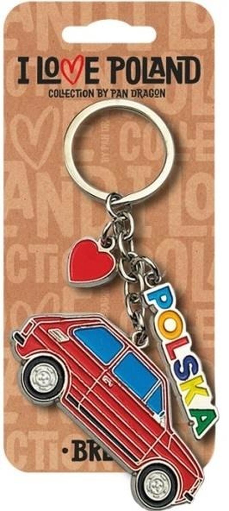 Pan Dragon, brelok, I love Poland, Polska