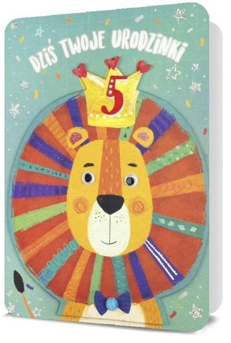 Pan Dragon, karnet B6, Urodziny, wymienne cyfry