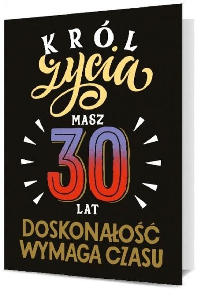 Pan Dragon, karnet, Urodziny 30, męskie