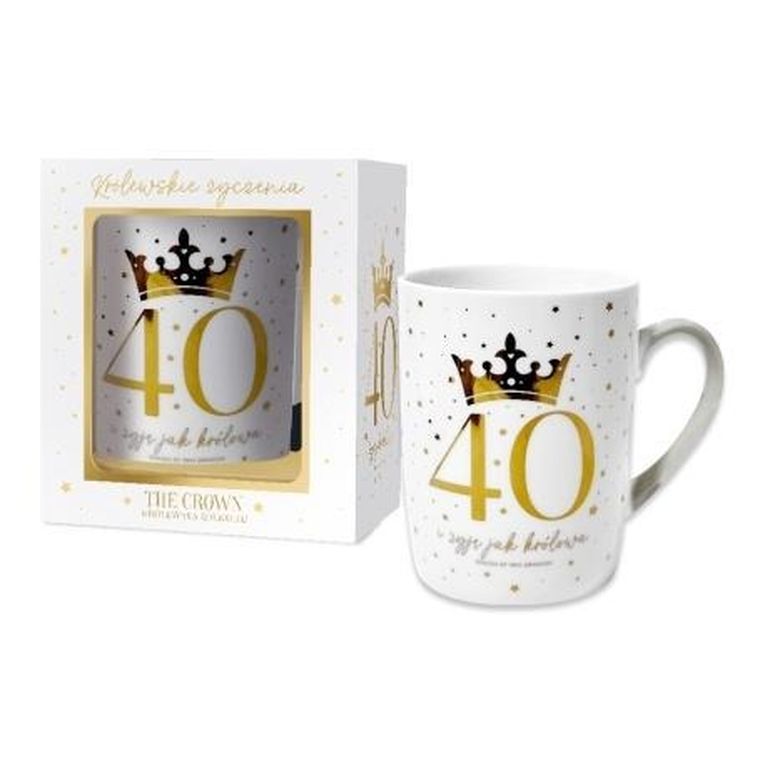 Pan Dragon, kubek, The Crown, 40, biały