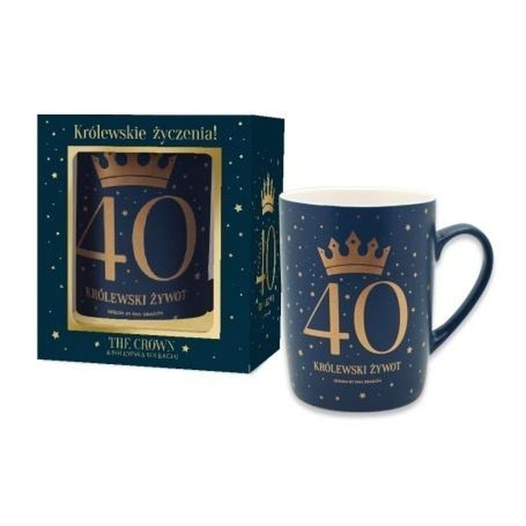 Pan Dragon, kubek, The Crown, 40, granatowy