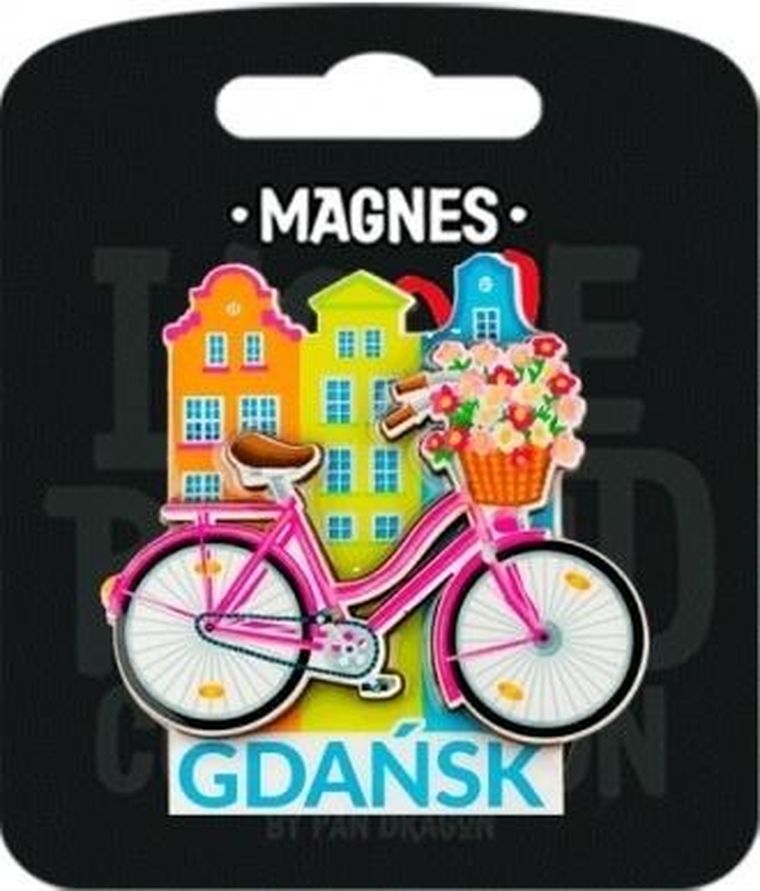 Pan Dragon, magnes, I love Poland, Gdańsk