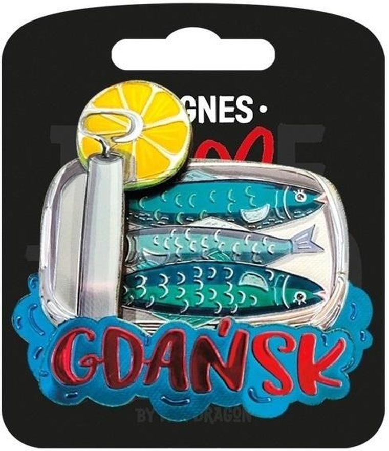 Pan Dragon, magnes, I love Poland, Gdańsk