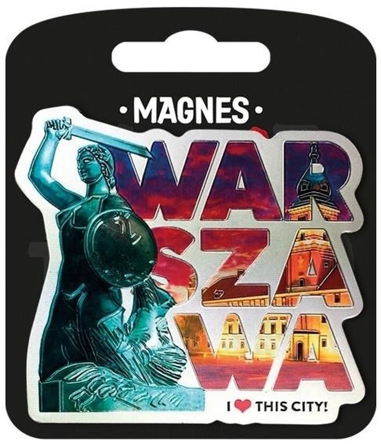 Pan Dragon, magnes, I love Poland, Warszawa