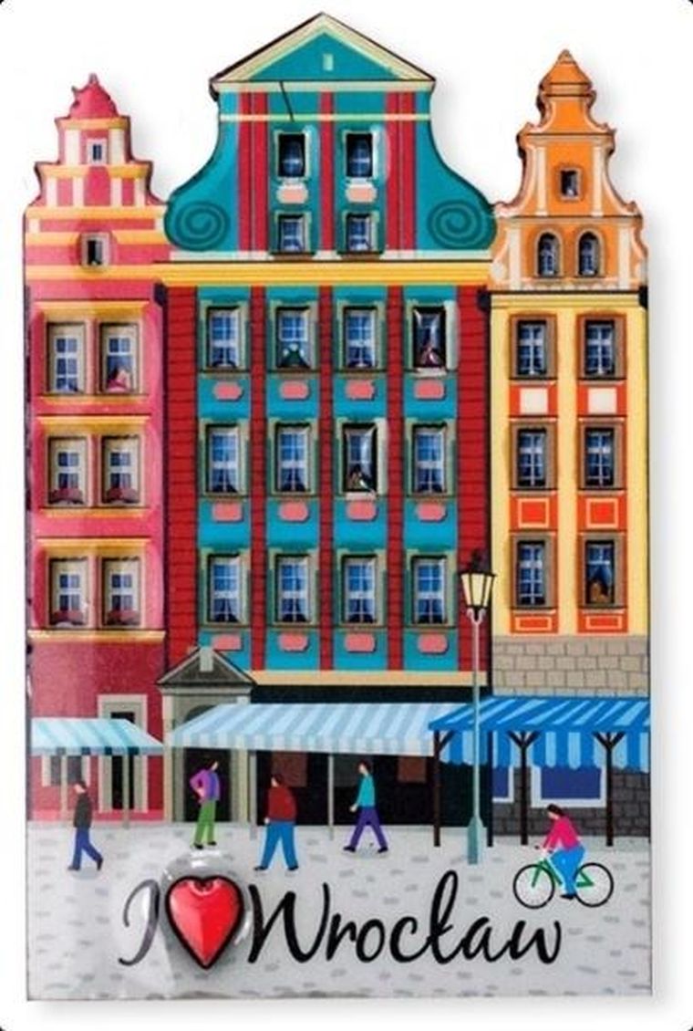 Pan Dragon, magnes, I love Poland, Wrocław