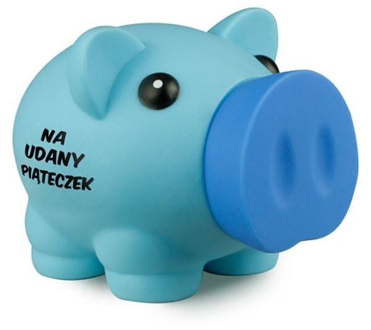 Pan Dragon, skarbonka, Big Piggy, niebieska