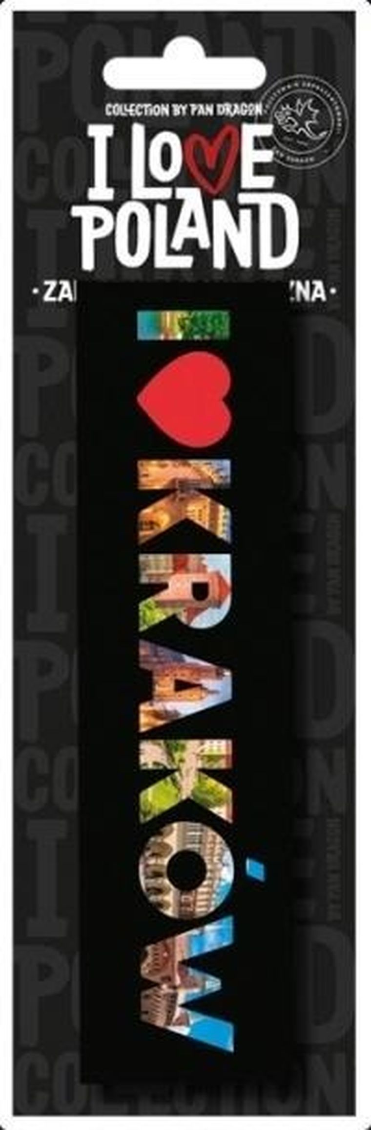 Pan Dragon, zakładka do książki, magnetyczna, Kraków