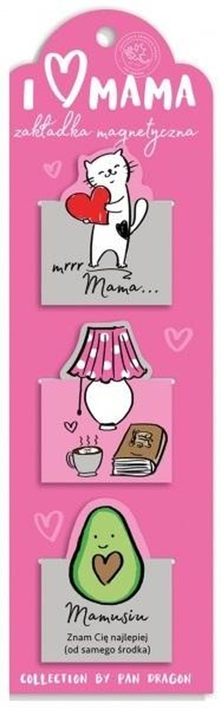 Pan Dragon, zakładka do książki, zestaw, Mama 2