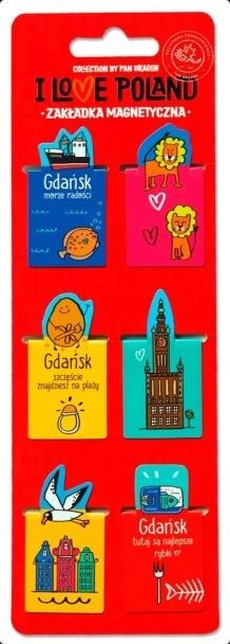 Pan Dragon, zakładki magnetyczne, Gdańsk