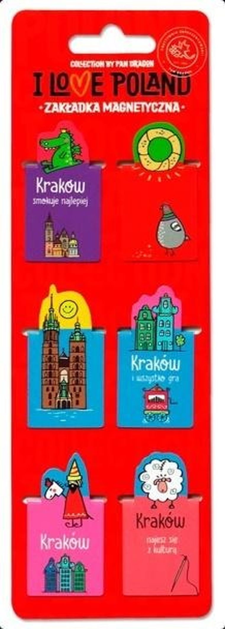 Pan Dragon, zakładki magnetyczne, Kraków