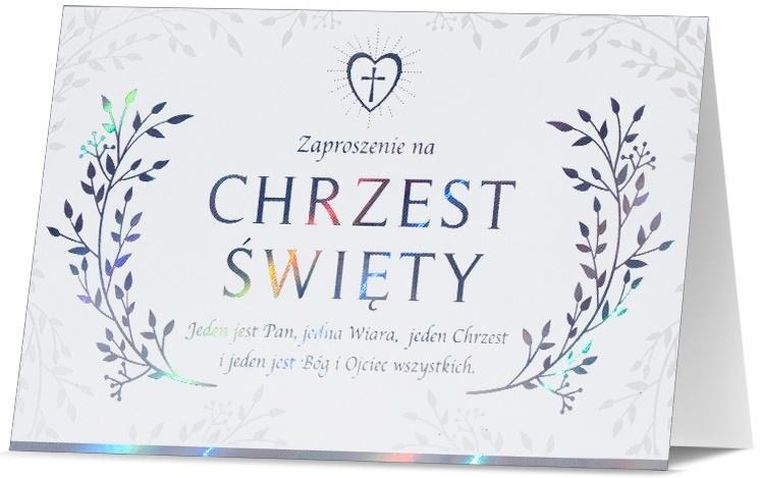 Pan Dragon, zaproszenie, Chrzest, 5 szt.