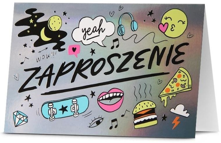 Pan Dragon, zaproszenie, Uniwersalne, 5 szt.