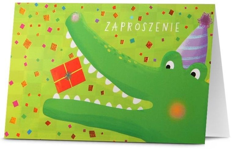 Pan Dragon, zaproszenie, Uniwersalne, 5 szt.