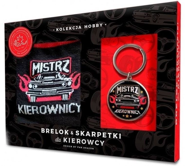 Pan Dragon, zestaw brelok + skarpetki, dla kierowcy