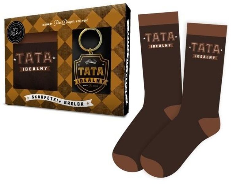 Pan Dragon, zestaw brelok + skarpetki, Ideał, tata