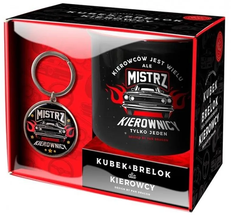 Pan Dragon, zestaw, kubek + brelok, Kierowca