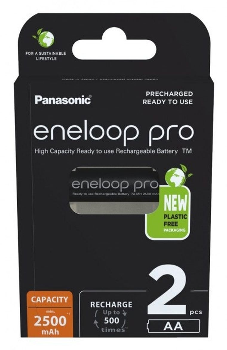 Panasonic, Eneloop, akumulatorki, Pro, AA 2500mAh, 2 szt.
