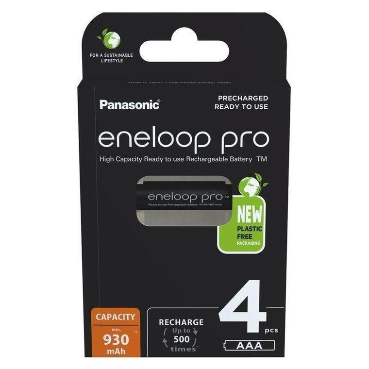 Panasonic, Eneloop, akumulatorki, Pro, AAA 930mAh, 4 szt.