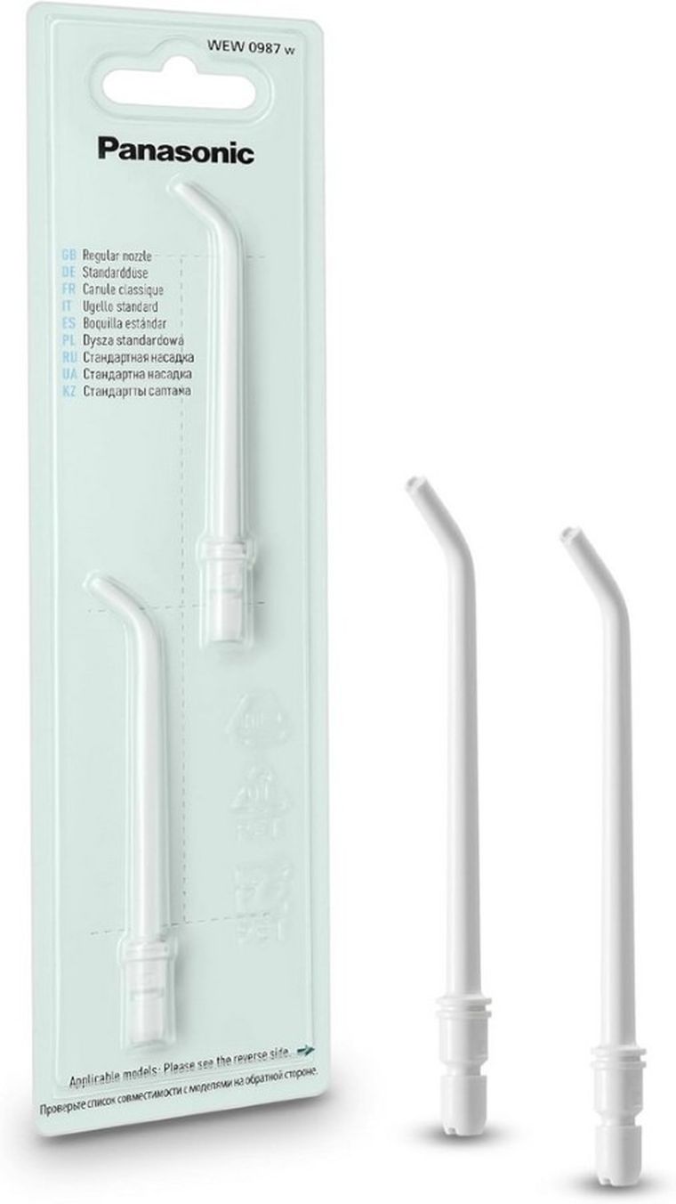 Panasonic, końcówki do irygatora WEW0987 standardowa dysza, do EW1614, EW1511, EW1513, EW86, DJ67/66, EW1411,EW1313,EW1311,EW27/26,EW1211,D40,DJ11,DJ10, 2 szt.