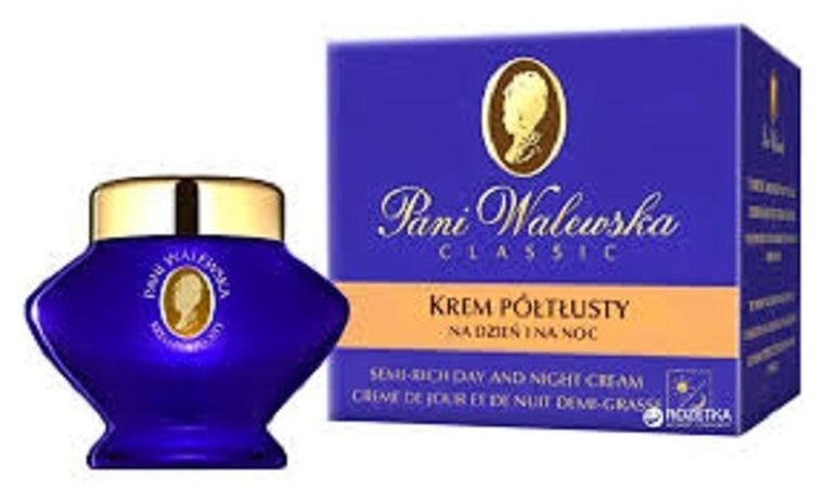 Pani Walewska, Classic Semi-Rich Day And Night Cream, krem półtłusty na dzień i na noc, 50 ml