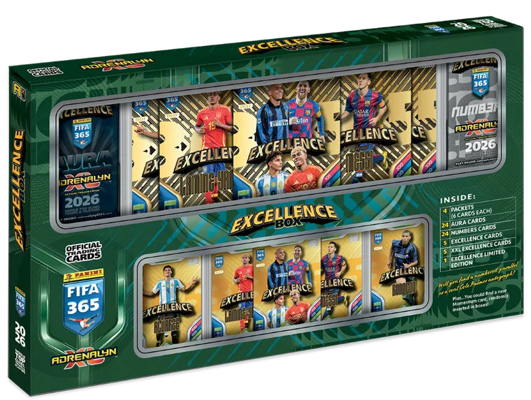 Panini, FIFA 365, Adrenalyn XL 2026, Excellence Box, karty kolekcjonerskie