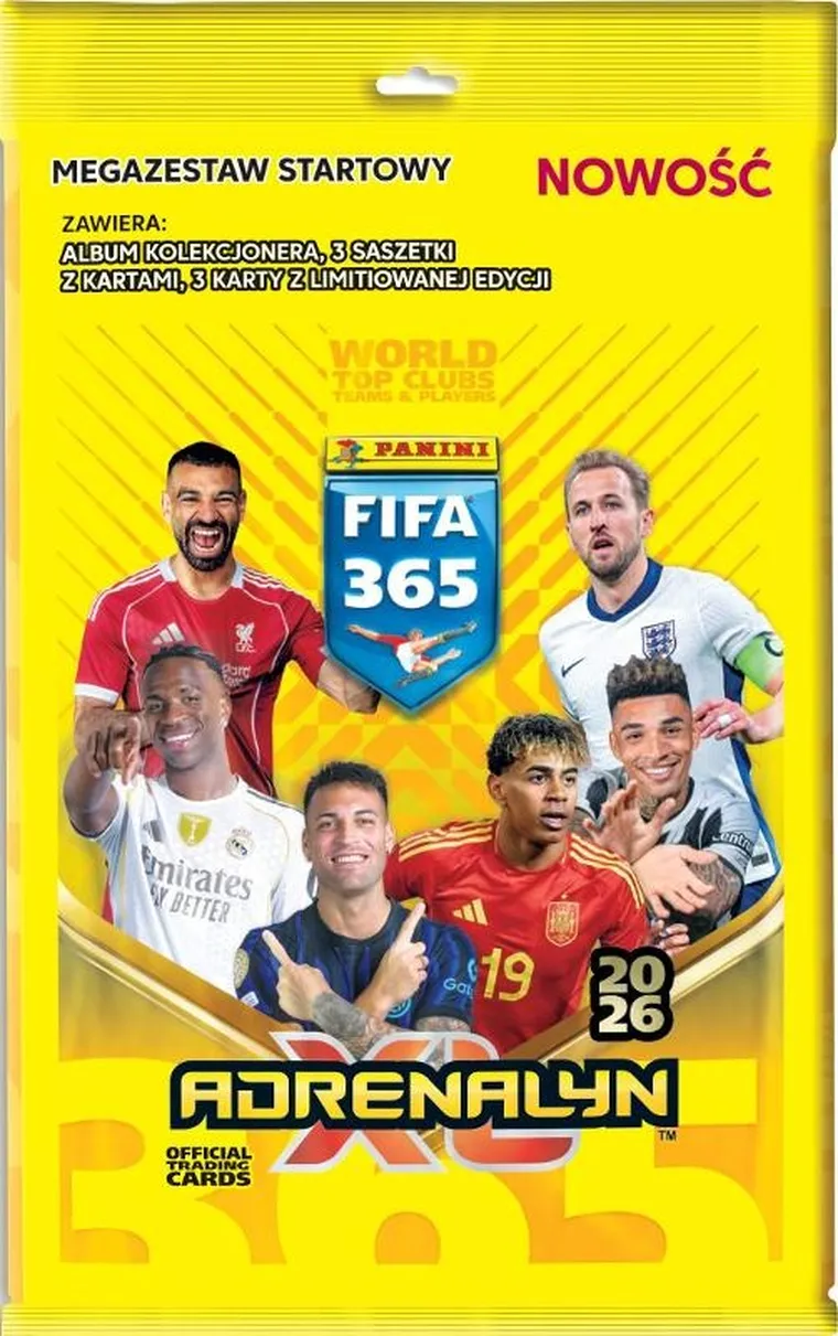 Panini, FIFA 365, Adrenalyn XL, 2026, Mega zestaw startowy z albumem kolekcjonera