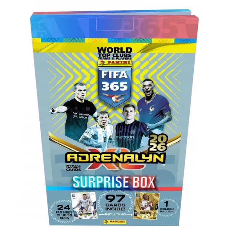 Panini, FIFA, Adrenalyn XL 2026, Surprise Box, kalendarz adwentowy z kartami kolekcjonerskimi