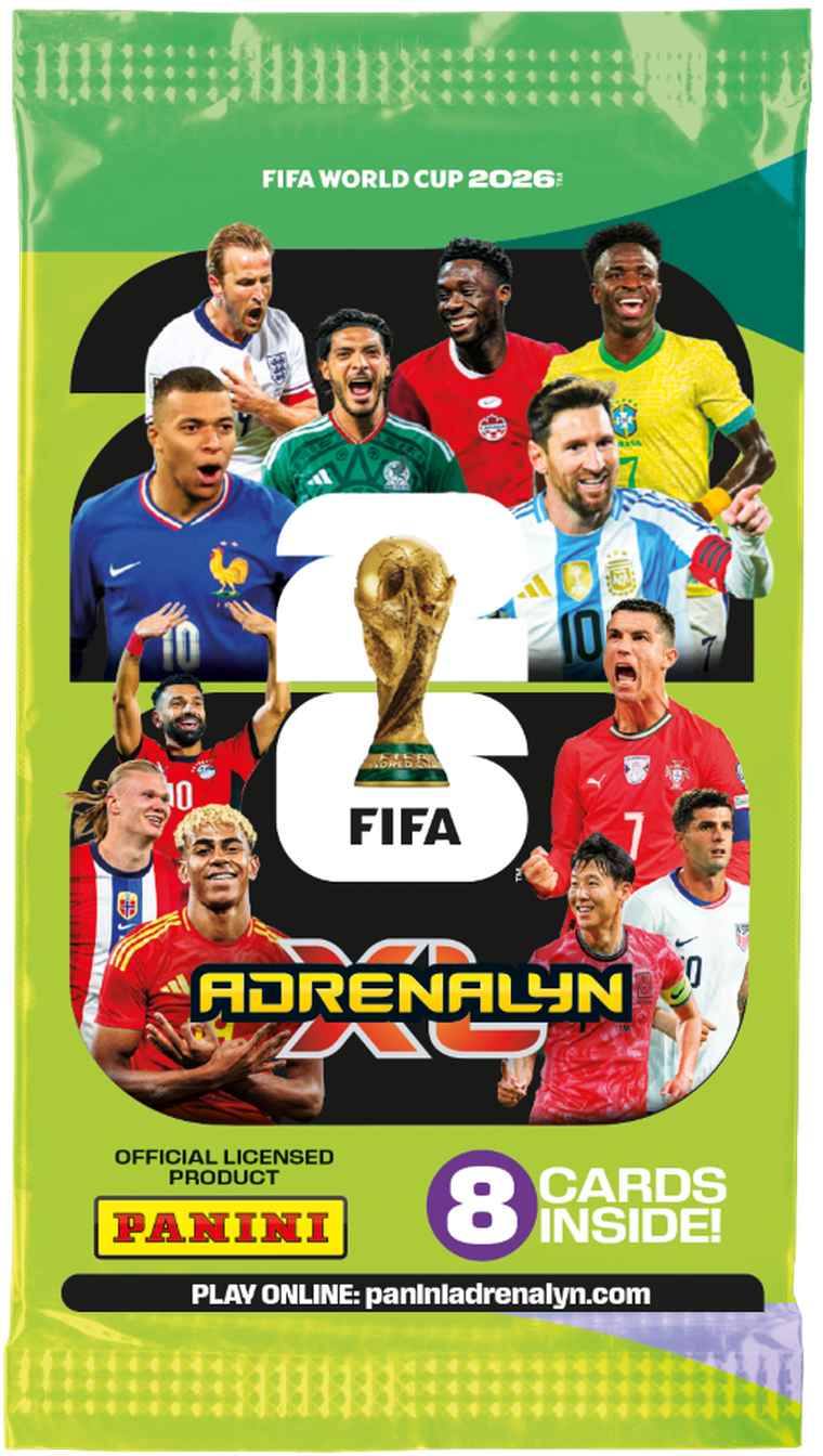 Panini, FIFA World Cup, Adrenalyn XL 2026, saszetka z kartami kolekcjonerskimi, 1 szt.