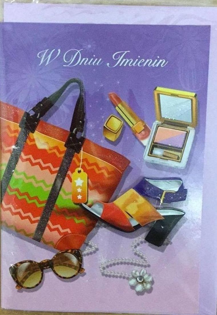 Panorama, karnet z kopertą B6, imieniny