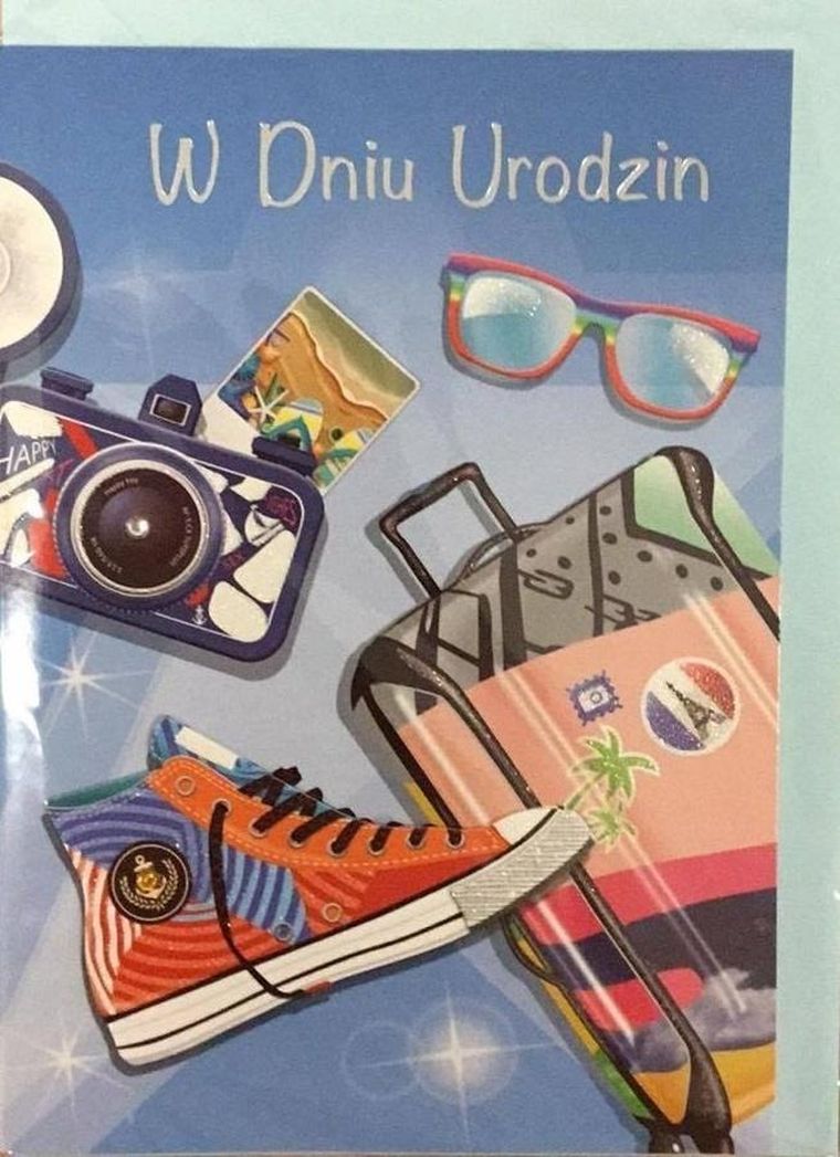 Panorama, karnet z kopertą B6, urodziny