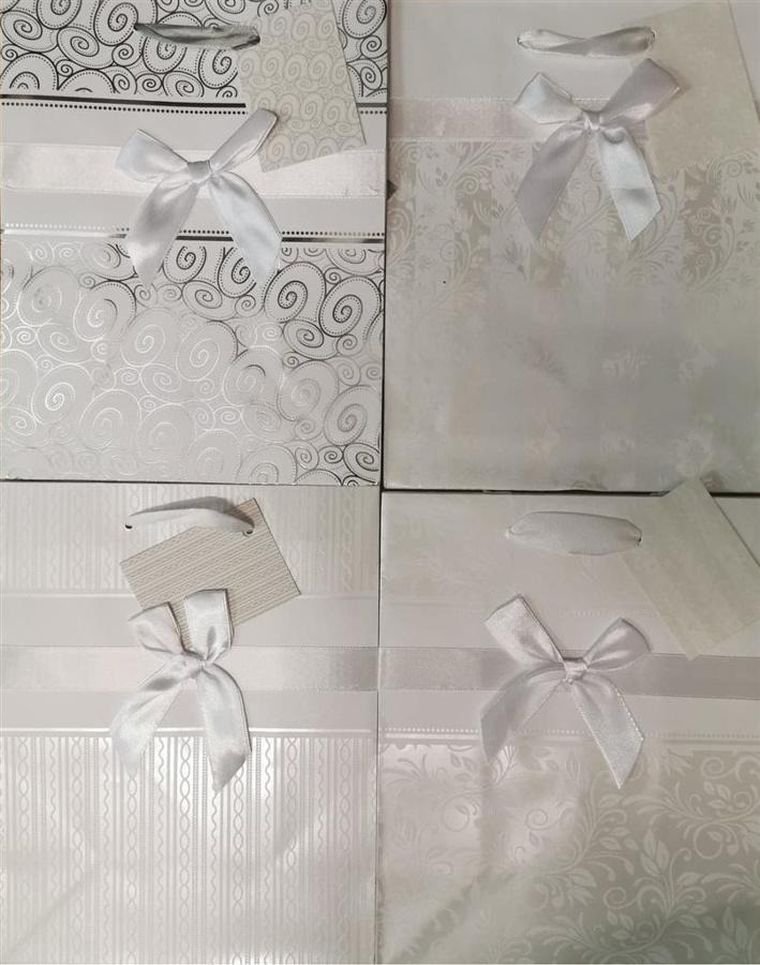 Panorama, torebka ozdobna, złocona z kokardą, mała