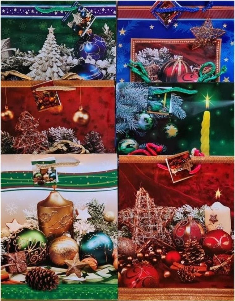 Panorama, torebka prezentowa, Boże Narodzenie