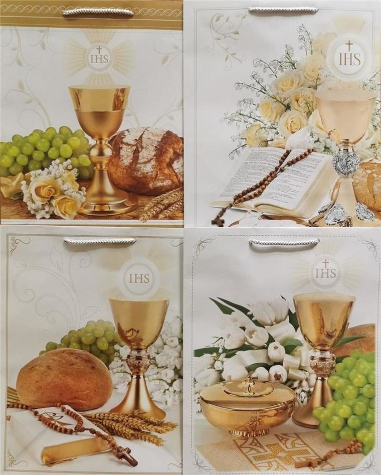 Panorama, torebka prezentowa, Komunia, średnia