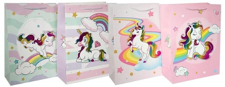 Panorama, torebka prezentowa, średnia, Jednorożce, 1 szt.