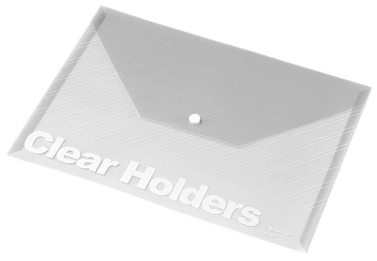 Panta Plast, Focus, koperta na zatrzask, przezroczysta, biała, A4, 1 szt.